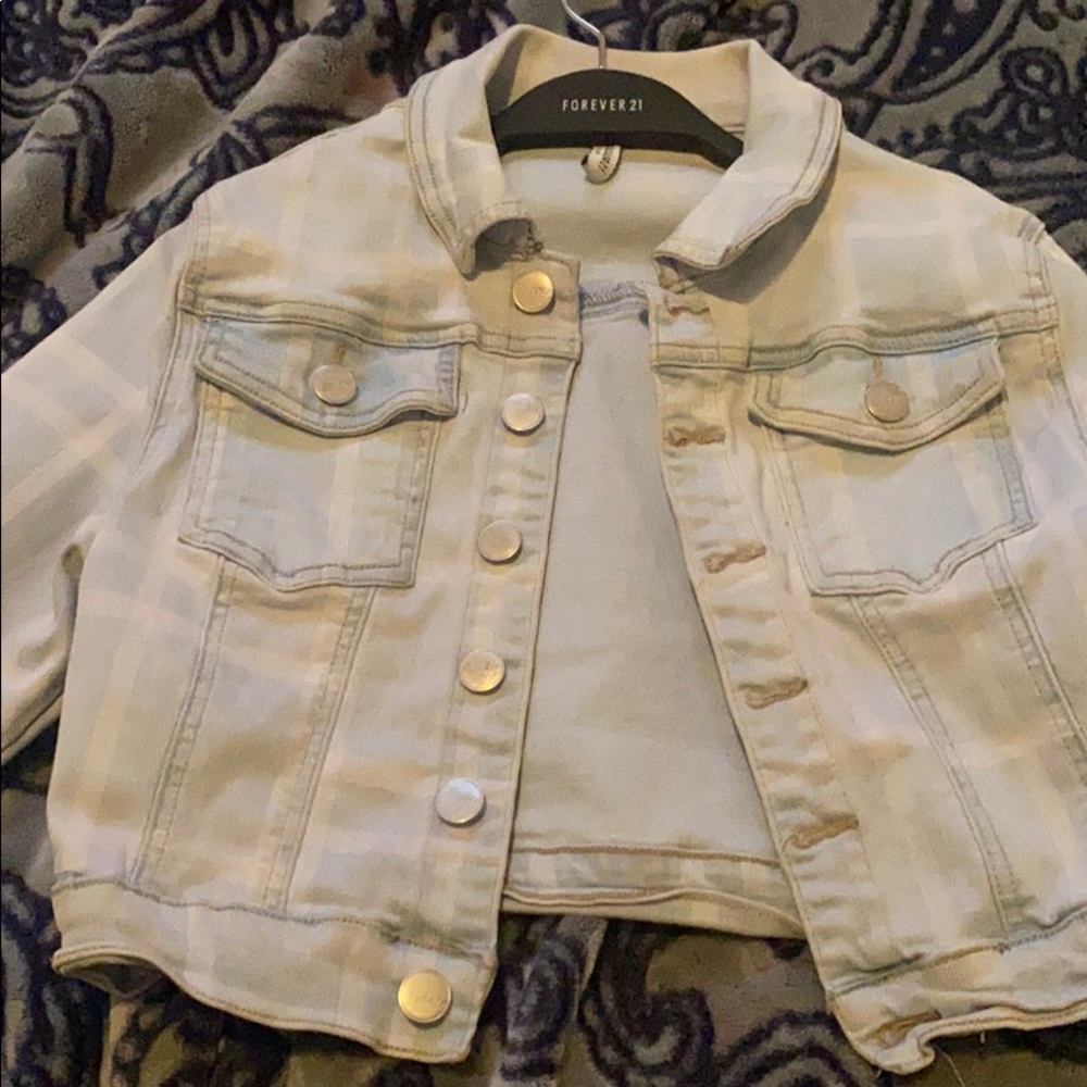 Stripe blue Jean jacket